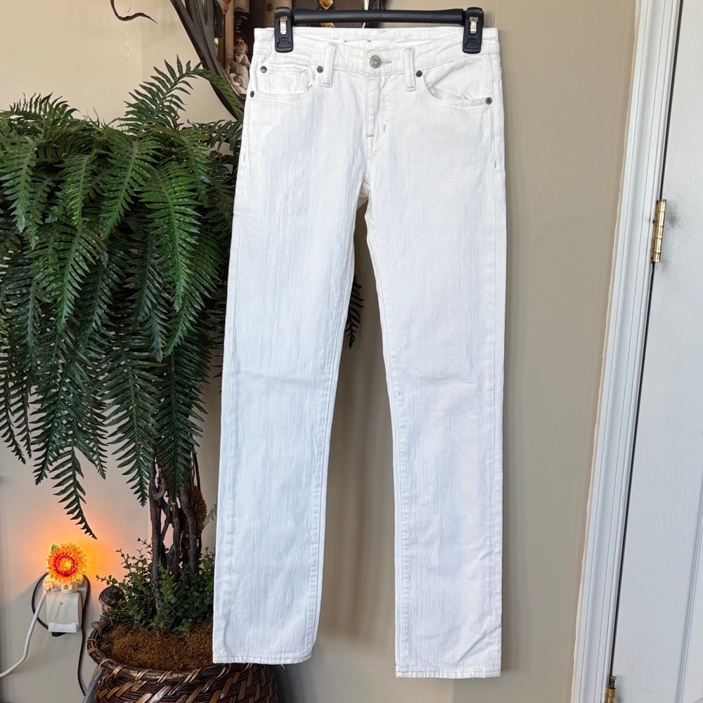 Ralph Lauren Denim & Supply White Straight Leg Jeans 5-Pocket Summer Denim